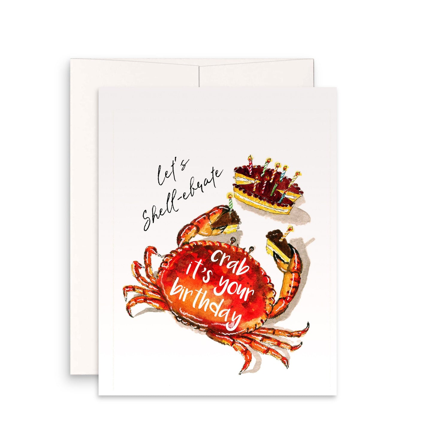 Crab Cake Birthday Cards Funny - Shell-ebration Punny Birthday Gift For Best Friend