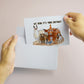 Farm Animal Birthday Card Funny - Woodland Llama Alpaca Sheep Chicken Goat Cow