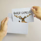 Fuck Cancer Card, Funny Deer Buck Off Get Well Soon Card
