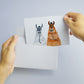 Funny Llama Gay Wedding Card For Groom And Groom, Funny Wedding Cards For Gay Couple