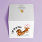 Dachshund Valentines Card From Dog - I Love You So Much - Wiener Dog Valentine Gift For Boyfriend