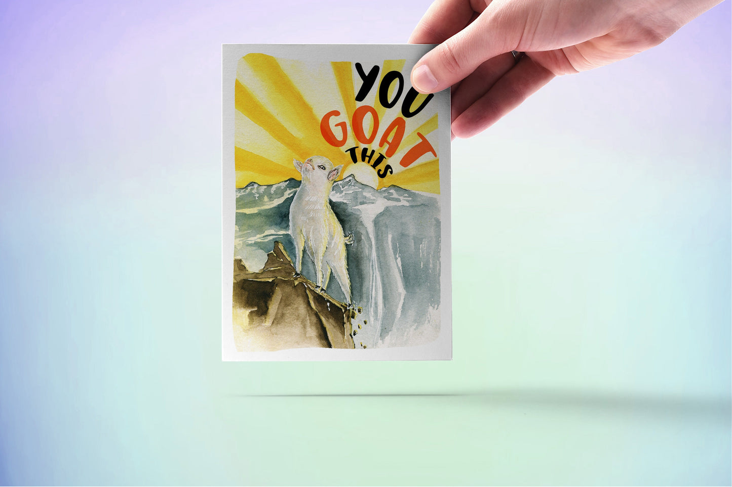 You Got This Funny Goat Encouragement Card