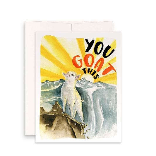 You Got This Funny Goat Encouragement Card