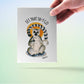 Funny Lemur Let That Shit Go Pandemic Funny Cards, Toilet Paper Funny Gift, Quarantine Card For Friends, Toilet Paper Gift, Social Distance