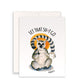 Funny Lemur Let That Shit Go Pandemic Funny Cards, Toilet Paper Funny Gift, Quarantine Card For Friends, Toilet Paper Gift, Social Distance