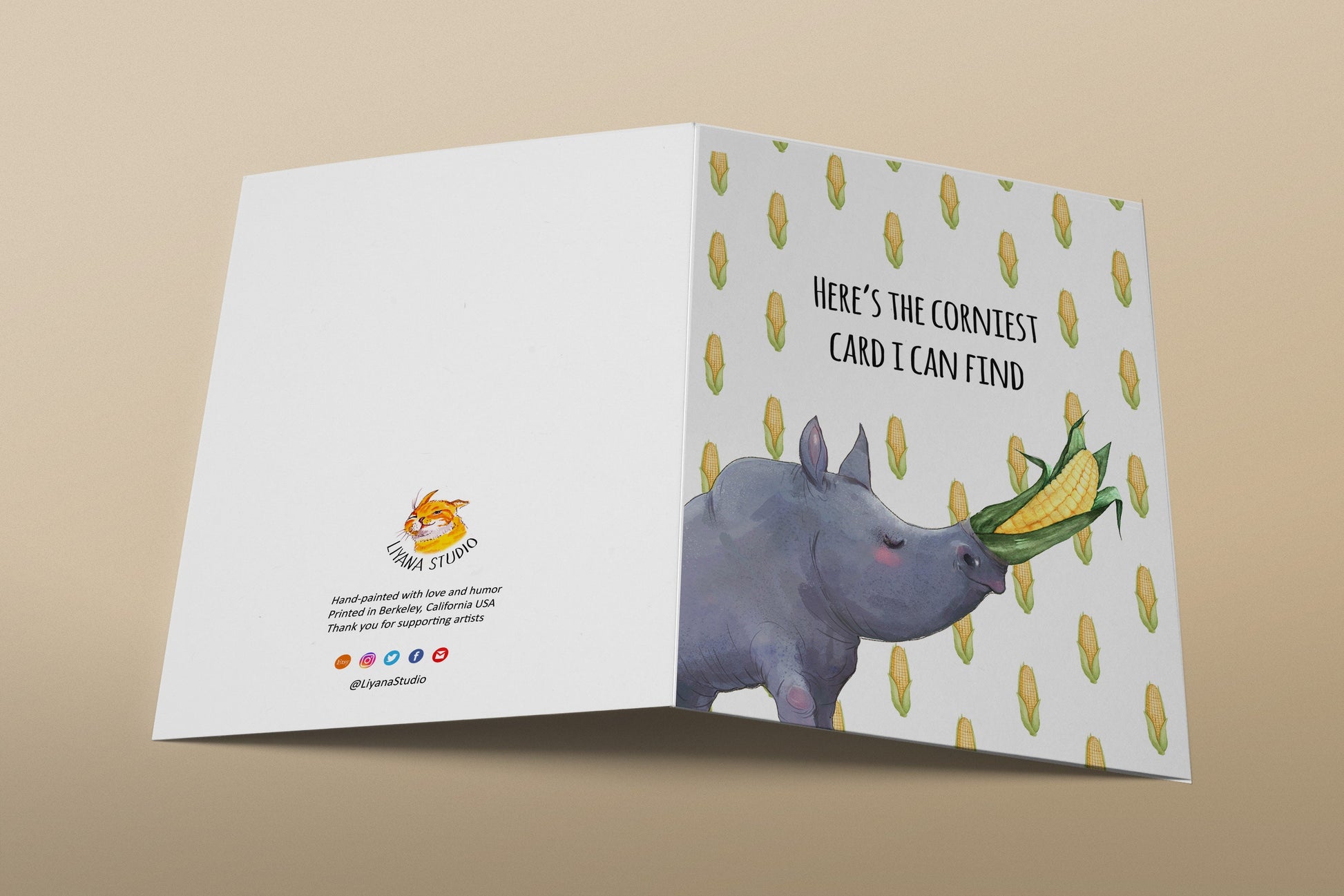 Funny Valentines Card For Boyfriend - Rhino Corny Anniversary Cards For Husband