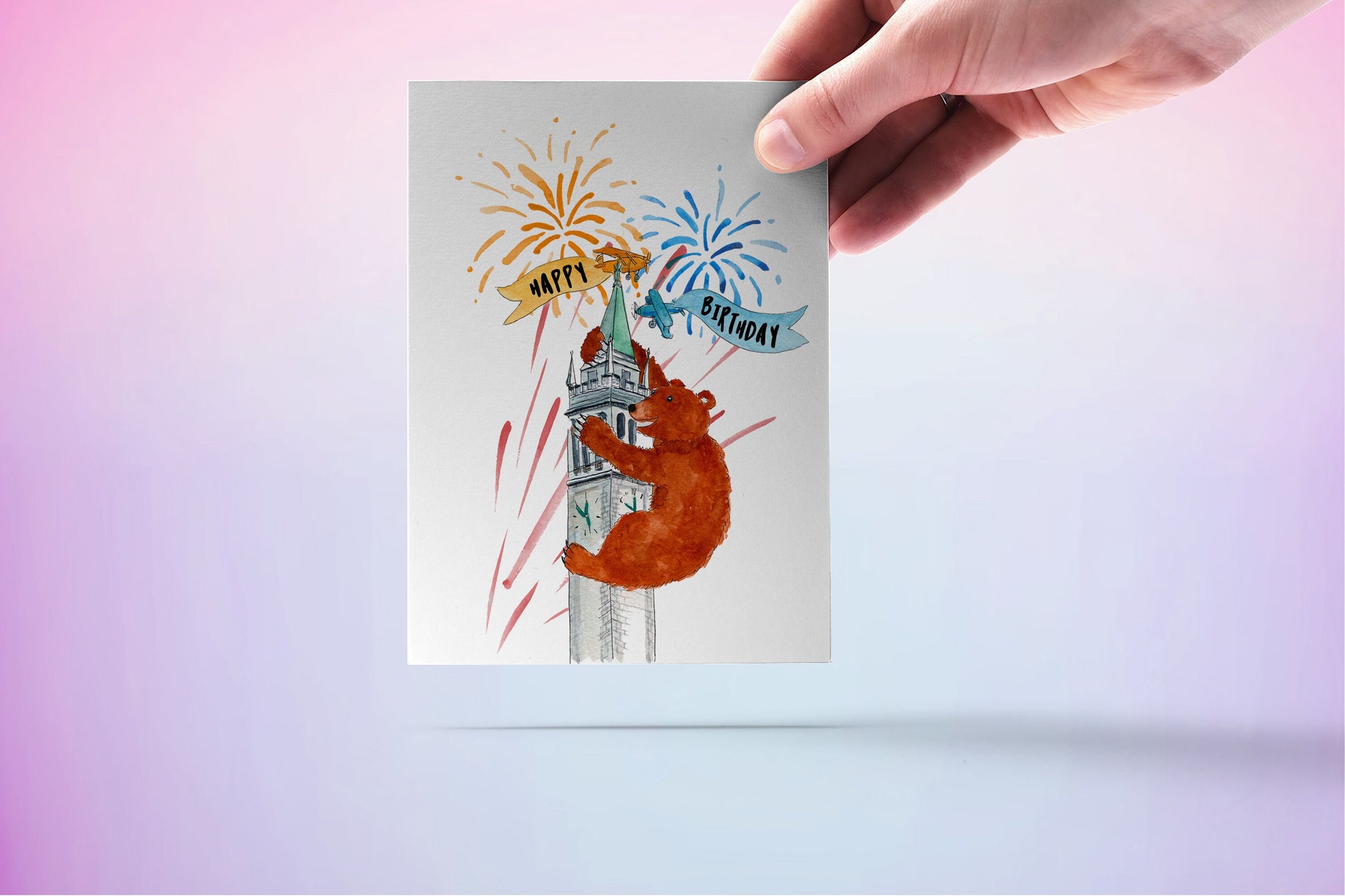 King Kong Bear Birthday Card Funny, Grizzly Bear Epic Birthday Card, Monster Birthday, Happy Birthday Movie Card, Berkeley Cal Bear