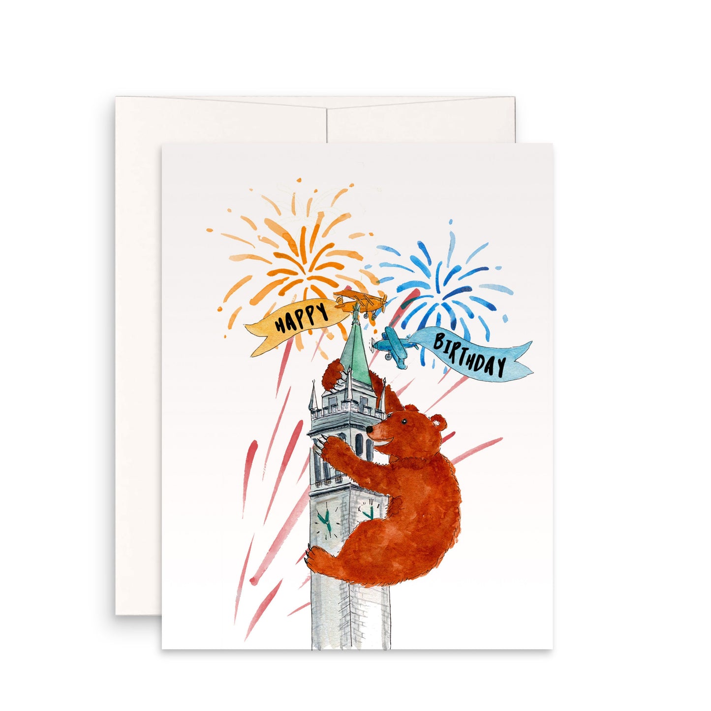 King Kong Bear Birthday Card Funny, Grizzly Bear Epic Birthday Card, Monster Birthday, Happy Birthday Movie Card, Berkeley Cal Bear