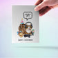 Cat Gamer Happy Birthday Cards For Boyfriend - Video Games Level Up