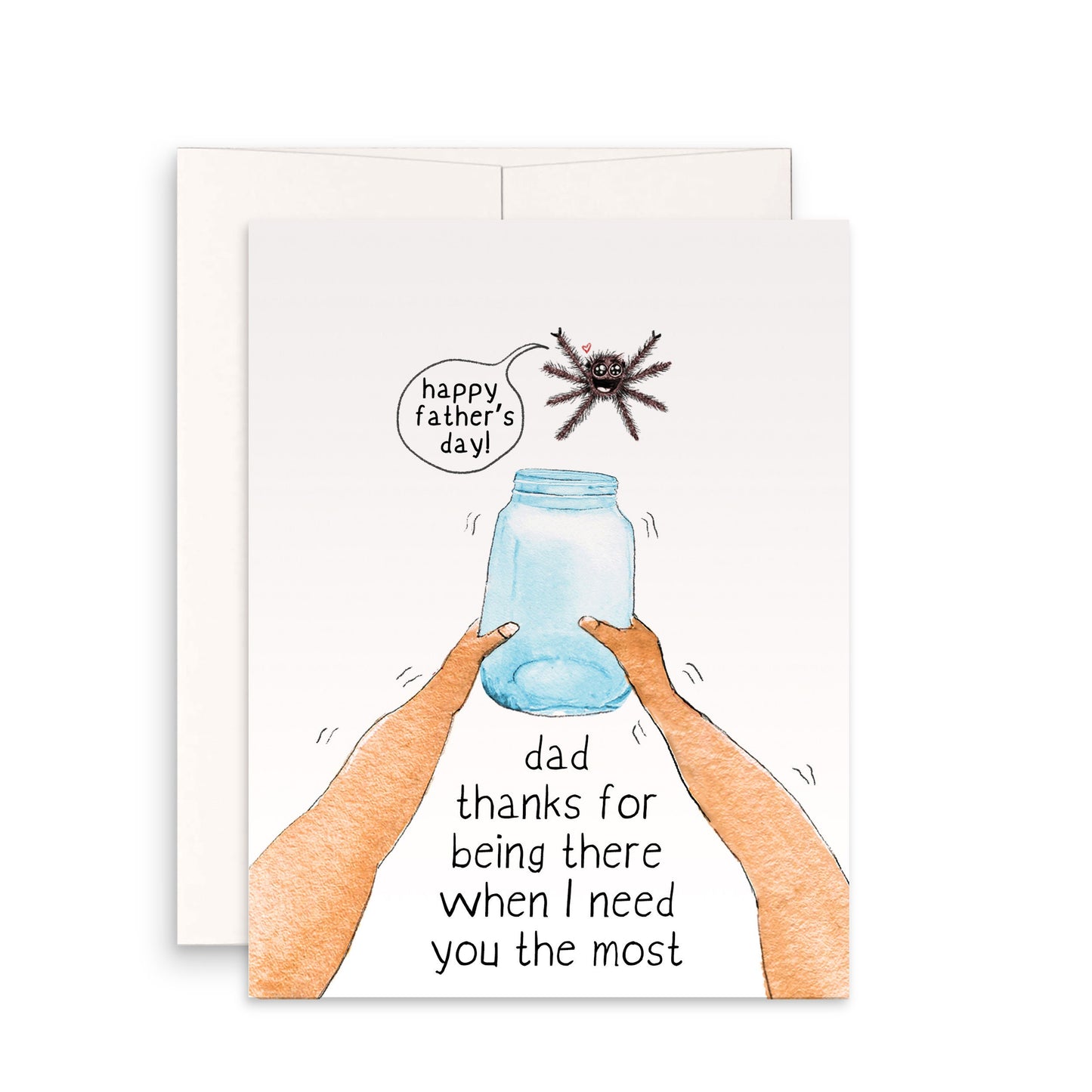 Spider Funny Fathers Day Card From Daughter - Happy Father's Day Card