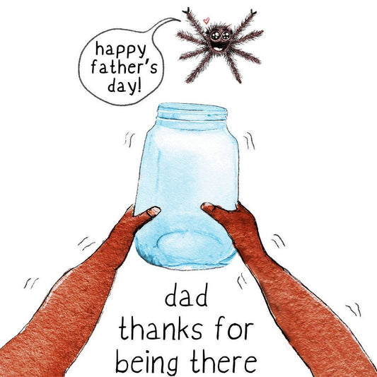 Spider Funny Fathers Day Card From Daughter - Happy Father's Day Card