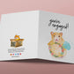 Hamster Funny Engagement Card - You Are Engaged Diamond Ring