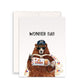 Funny Father's Day Card - Wonder Dad Birthday Card - Grizzly Bear Dad Joke