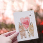 Polar Bear Couple Cotton Anniversary Card For Husband - Cotton Candy 2 Years Sweetness - 2nd Anniversary Gift For Boyfriend