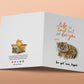 Funny Encouragement Cards For Her - Tiger Go Get Them - Positivity Affirmation Card