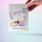 Pug New Baby Shower Card Funny - Shit Just Got Real - Congratulations For New Mom Gifts