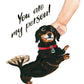 Dachshund Dog Card For Best Friend - You Are My Person - Dog Lover Gifts For Boyfriend