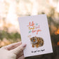 Funny Encouragement Cards For Her - Tiger Go Get Them - Positivity Affirmation Card