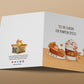 Happy Thanksgiving Card From Orange Cat - Funny Fall Holiday Cards Set - Tis the Season For Pumpkin Spice