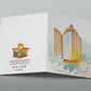Gate Of Heaven Pet Sympathy Card - Cross the Rainbow Bridge Memorial Card For Loss Of Dog Cat