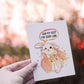Lucky Bunny Feet Good Luck Cards For Best Friends -Rabbits Foot Lucky Gift - Funny Encouragement Cards