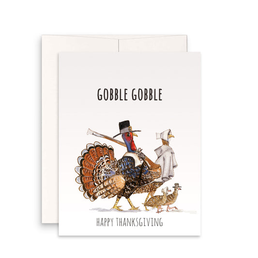 Funny Thanksgiving Cards Pack - Fall Holiday Greeting Cards Set For Friends