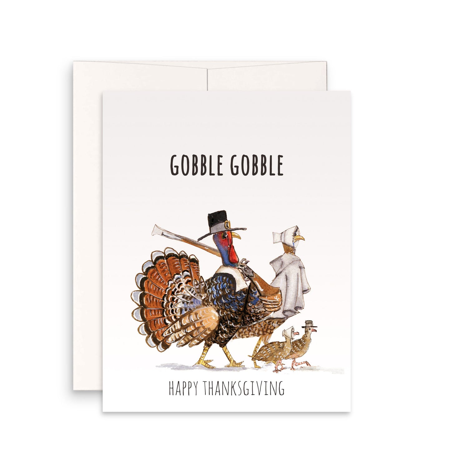 Funny Thanksgiving Cards Pack - Fall Holiday Greeting Cards Set For Friends