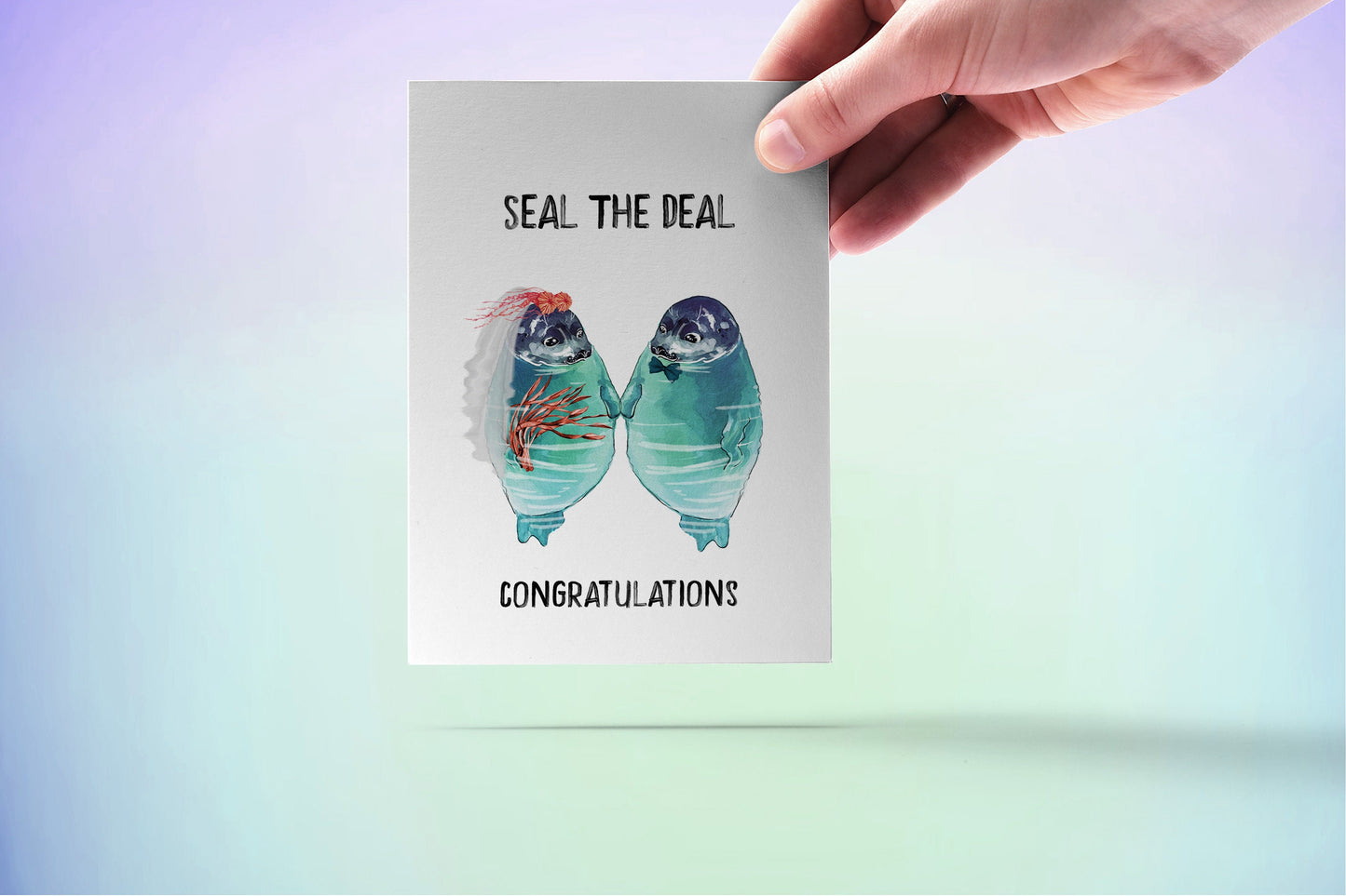 Best Friend Wedding Cards Funny - Seal The Deal Congratulations Card For Bridal Shower
