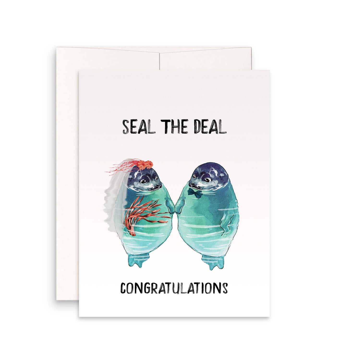 Best Friend Wedding Cards Funny - Seal The Deal Congratulations Card For Bridal Shower