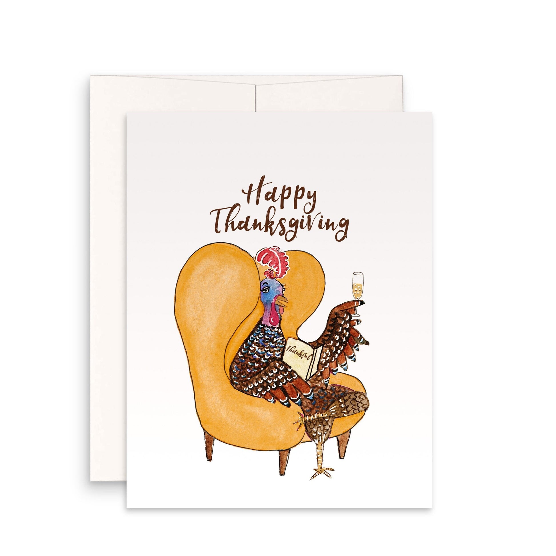 Happy Thanksgiving Turkey Cards Funny - Fall Seasons Greeting Card Set