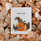 Funny Halloween Cards Squirrels Eating Pumpkin - Treats Only - Fall Greetings For Friends