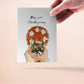 Tortoiseshell Cat Thanksgiving Cards Funny - Pumpkin Pie Fest - Fall Seasons Greeting Card Set
