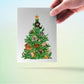 Dog Christmas Card Funny - Dogs Christmas Tree Ornaments - Dachshund Corgi Labrador Retriever Pug Pitbull Dog Lovers