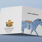 Zebra Menorah Hanukkah Cards Set - Unique Chanukah Art