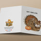 Maul Pallas Cat Thanksgiving Cards Funny - Turkey Fall Seasons Greeting Card Set
