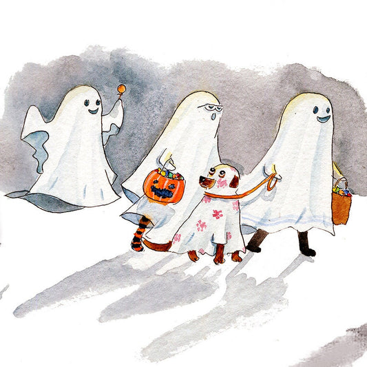 Trick Or Treat - Cute Halloween Cards For Best Friend - Fall Greetings