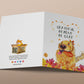 Grateful Golden Retriever Dog Thanksgiving Card For Friends - Thank You Cards - Autumn Holiday Seasons Greetings