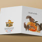 Funny Halloween Cards Squirrels Eating Pumpkin - Treats Only - Fall Greetings For Friends