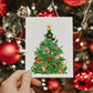 Dog Christmas Card Funny - Dogs Christmas Tree Ornaments - Dachshund Corgi Labrador Retriever Pug Pitbull Dog Lovers