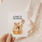 Hamster A Toast To The Host - Shower Hostess Thank You Card Funny