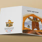 Camping Bear Birthday Cards Funny - Happy Camper Gifts - Grizzly Bear Card