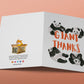 Giant Panda Bear Funny Thank You Cards For Friends - Baby Shower Thank You Gift