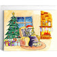 Quarantine Christmas Card Funny - Deck The Halls Cat Christmas Cards