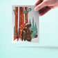 Bear Christmas Card Funny - Snow Woodland Animal Christmas Cards - Bear Family Kid