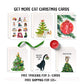 Naughty Cat Christmas Card For Her -  Merry Christmas Tree