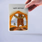 Camping Bear Birthday Cards Funny - Happy Camper Gifts - Grizzly Bear Card