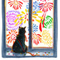 Happy New Year Cards 2022 - Black Cat New Year Eve Fireworks Gifts For Mom