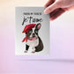 frenchie valentines card - Je t'aime French I Love You - Funny Anniversary Card For Wife - French Bulldog Mom Gift