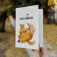 Beer Pizza Gamer Cat Birthday Card Funny - Older But Not Wiser - Orange Tabby Cat Birthday Cards For Friends