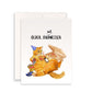Beer Pizza Gamer Cat Birthday Card Funny - Older But Not Wiser - Orange Tabby Cat Birthday Cards For Friends